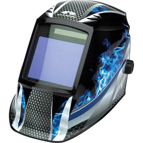 Leadhead&reg; Auto Darkening Welding Helmet, 3.8" L x 3.4" W View Area, 9 - 13 Shade Range Cam Industrial