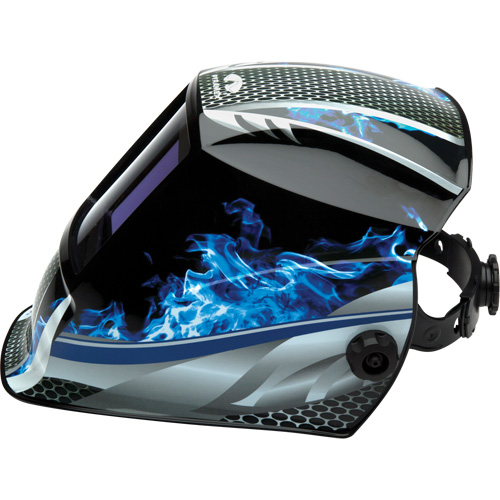 Leadhead&reg; Auto Darkening Welding Helmet, 3.8" L x 3.4" W View Area, 9 - 13 Shade Range Cam Industrial