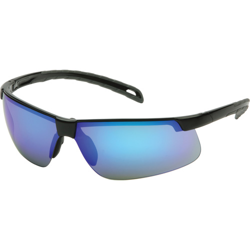 Ever-Lite&reg; Safety Glasses, Blue Mirror Lens, ANSI Z87+/Meets/Exceeds CSA Z94.3 Cam Industrial