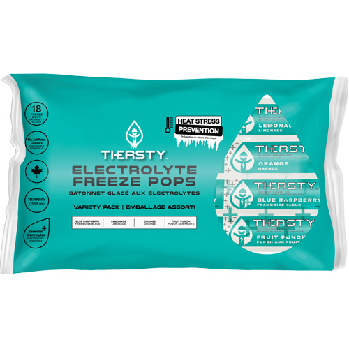 Hydration Drink Freeze Pops, Frozen, Mixed Flavours Cam Industrial