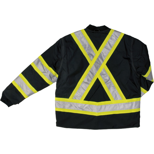 Manteau de s&eacute;curit&eacute; 4-en-1 en tissu ind&eacute;chirable, Polyester, Noir, T-petit Cam Industrial