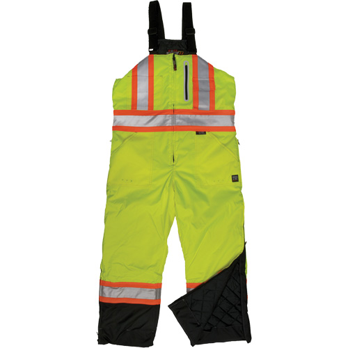 Salopette de s&eacute;curit&eacute; isolante en tissu ind&eacute;chirable, Polyester, T-petit, Jaune lime haute visibilit&eacute; Cam Industrial