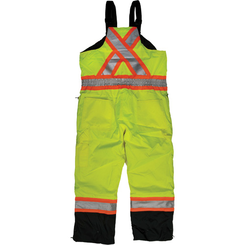 Salopette de s&eacute;curit&eacute; isolante en tissu ind&eacute;chirable, Polyester, T-petit, Jaune lime haute visibilit&eacute; Cam Industrial