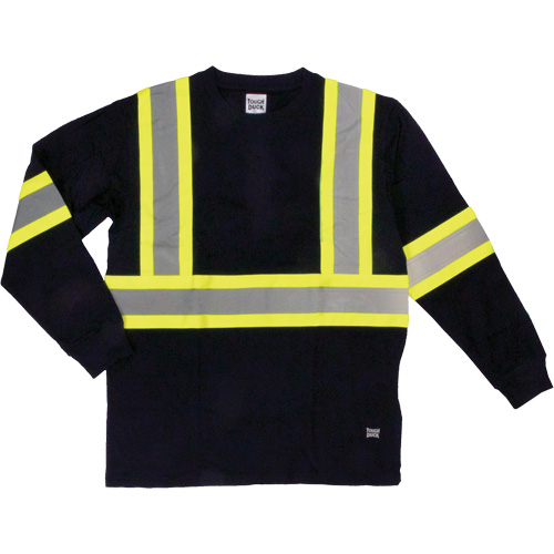 T-shirt de s&eacute;curit&eacute; &agrave; manches longues, Coton, T-petit, Noir Cam Industrial
