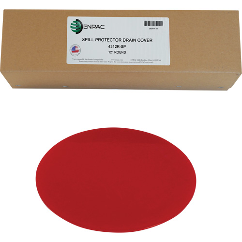 Spill Protector Drain Cover, Circular, 12" dia. Cam Industrial
