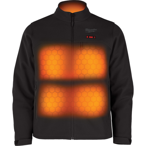 Manteau chauffante M12 ToughShell avec pile, Hommes, 2T-Grand, Noir Cam Industrial