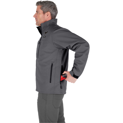 M12 Heated Toughshell Jacket (Jacket Only), Men's, X-Large, Grey Cam Industrial