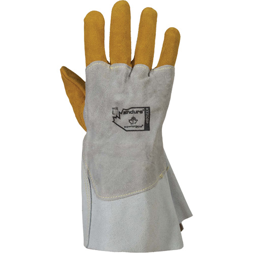 Endura&reg; 335DBP Welding Gloves, Split Cowhide/Split Elkhide, Size Small Cam Industrial