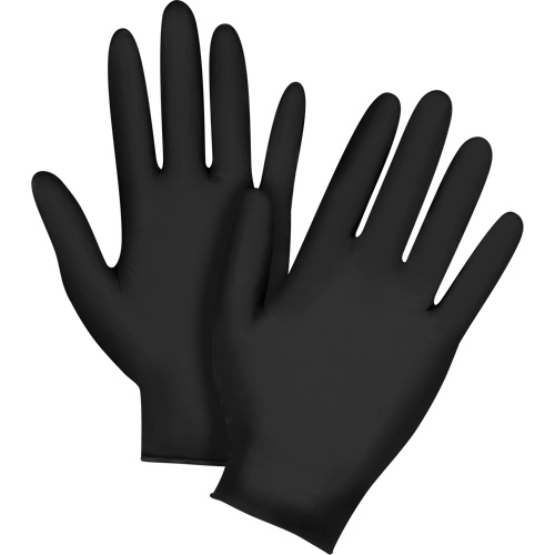 Vending Pack Disposable Gloves, X-Large, Nitrile, 5-mil, Powder-Free, Black, Class 2 Cam Industrial