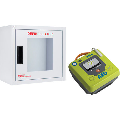AED 3 AED & Wall Cabinet Kit, Automatic, English, Class 4 Cam Industrial