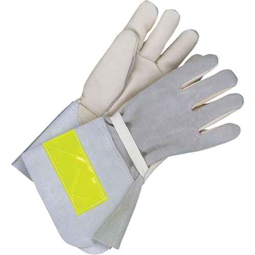 Gants de travail doubl&eacute;s avec poignet de 5", Cuir fleur de vache, Taille 10 Cam Industrial