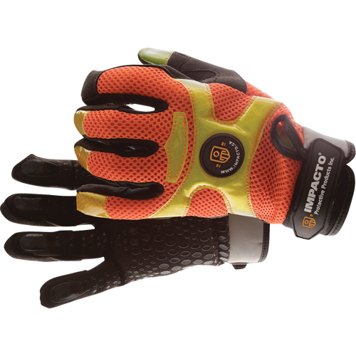 High-Visibility Anti-Vibration Air Gloves, Size Medium/8 Cam Industrial
