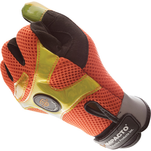 High-Visibility Anti-Vibration Air Gloves, Size Medium/8 Cam Industrial