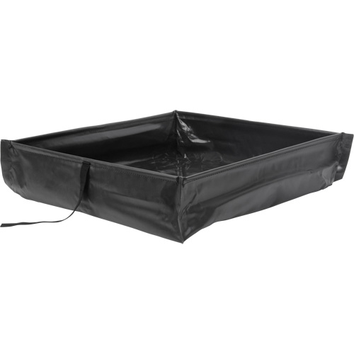 Berme de confinement des d&eacute;versements repliable &agrave; rouler, Capacit&eacute; 60 gal. US, 4' la x 4' lo x 6" h Cam Industrial