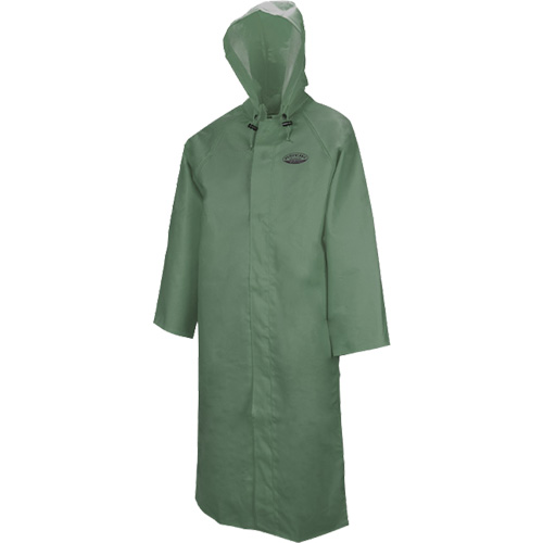851 Hurricane Long Coat with Detachable Hood, 4X-Large, Green Cam Industrial