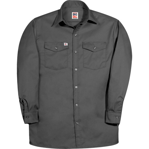 Chemise de travail &agrave; manche longue de premi&egrave;re qualit&eacute;, Hommes, 2T-Grand, Charbon Cam Industrial