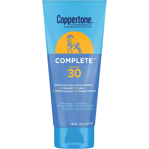 Protection solaire compl&egrave;te Coppertone, FPS 30, Lotion Cam Industrial