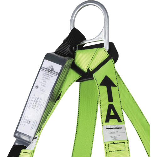 FBH-10000A6440-4 4' Class A Harness & Lanyard with 350 lbs. Capacity, Harness/Lanyard Combo Cam Industrial