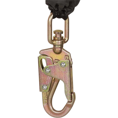 SRL-73302-10LE Self-Retracting Lifeline, 10', Galvanized Steel, Swivel Cam Industrial