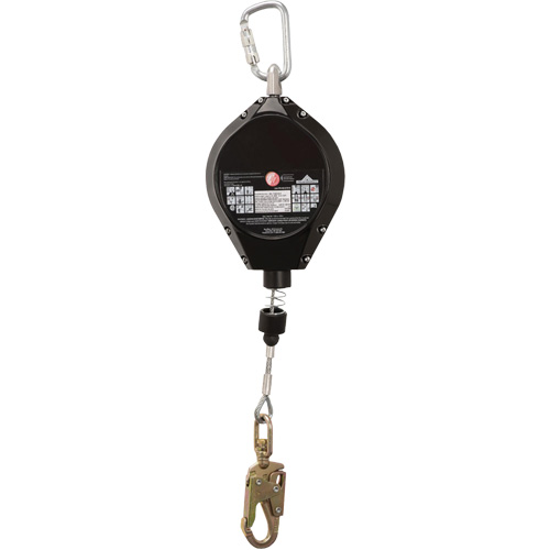 SRL-73302-40LE Cordage de s&eacute;curit&eacute; autor&eacute;tractable, 40', Acier galvanis&eacute;, Pivotant Cam Industrial