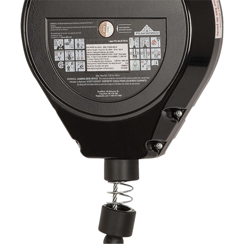 SRL-73302-60LE Self-Retracting Lifeline, 60', Galvanized Steel, Swivel Cam Industrial