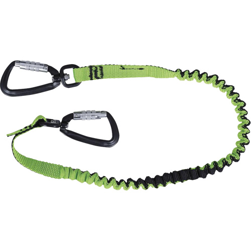TT-9903 Slim Line Tool Lanyard, Bungee, Dual Carabiner Cam Industrial