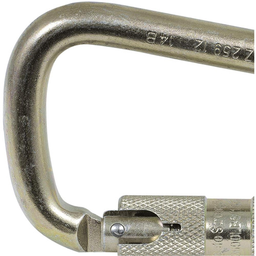 CP-03015-1 Zinc Plated Carabiner with 1" Gate Opening, Steel Cam Industrial