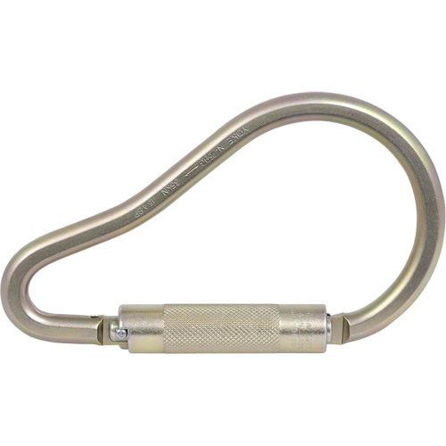 CP-04011-1 Zinc Plated Carabiner with 2" Gate Opening, Steel Cam Industrial