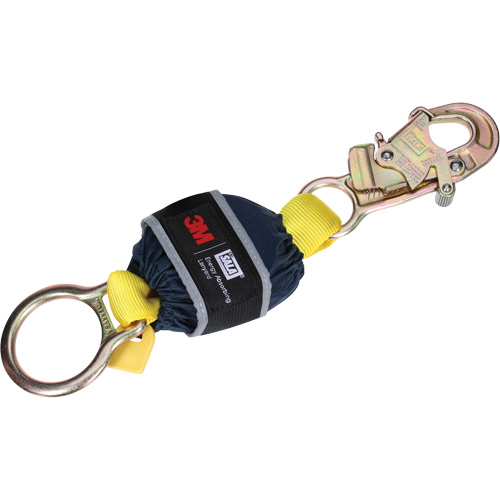 Shock Absorber, 1.3', D-Ring Center, Snap Hook Leg Ends Cam Industrial