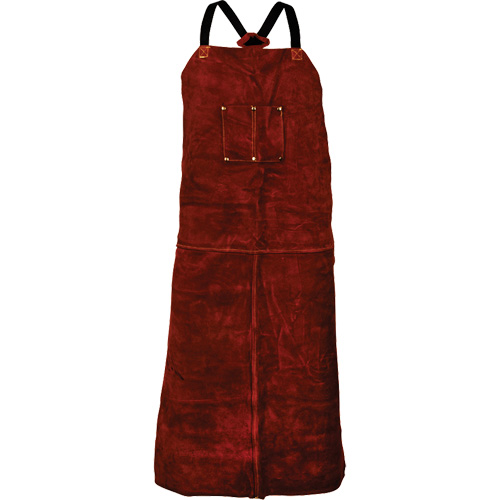 Tablier en cuir de vache Tillman 3842, Salopette, 42" lo, Brun Cam Industrial