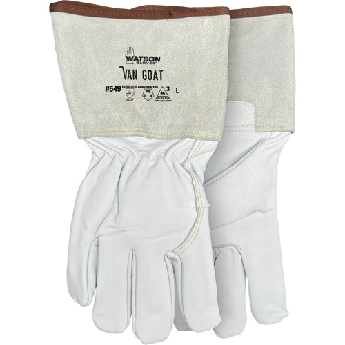 549 Van Goat Arc Rated Cut-Resistant Gloves, Size Medium, Cutshield/Para-Aramid/Polyester/Stainless Steel/Goatskin Shell, ASTM ANSI Level A6/EN 388 Level F Cam Industrial