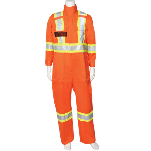 Firewall FR&reg; High-Visibility FR Coveralls, Size Small, High Visibility Orange, 9.2 cal/cm² Cam Industrial