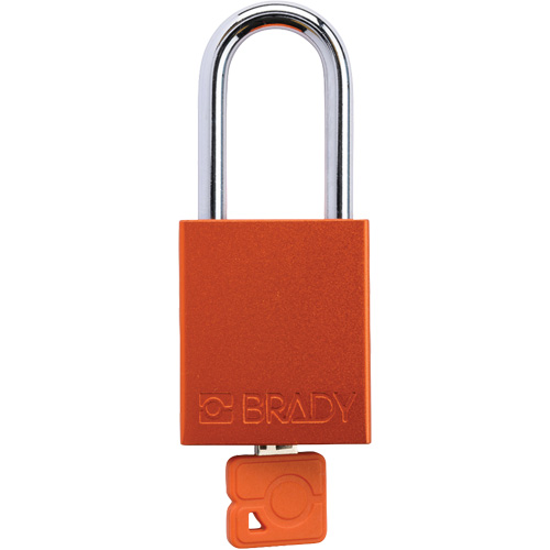 Velocity Plus Safety Lockout Padlock, Orange, Keyed Alike, Aluminum, 1-1/2" Width Cam Industrial