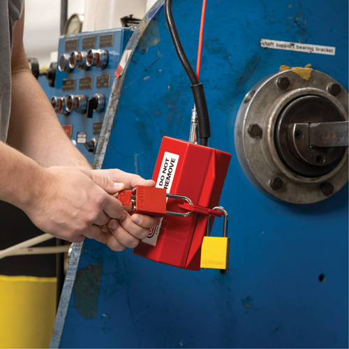 Velocity Plus Safety Lockout Padlock, Orange, Keyed Alike, Aluminum, 1-1/2" Width Cam Industrial