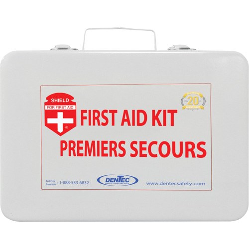 Trousse de premiers soins Shield, Colombie-Britannique/R&eacute;pond &agrave; la norme CSA Z1220-17 type 2 environnements &agrave; faible risque, Moyen (26-50 travailleurs) Cam Industrial