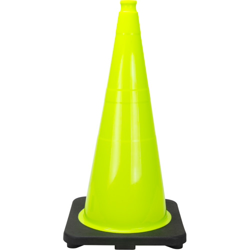 C&ocirc;ne de signalisation de premi&egrave;re qualit&eacute;, 28", Vert lime Cam Industrial