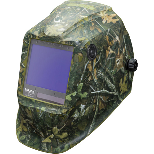 VIKING 3350 White Tail Camo Welding Helmet, 3.74" L x 3.34" W View Area, 5 - 13 Shade Range Cam Industrial