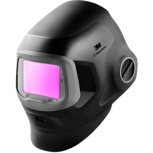 Speedglas G5-03 Pro Black Fixed Front Welding Helmet, 2.8" L x 4.3" W View Area, 2.5/5/8-13 Shade Range, Black Cam Industrial