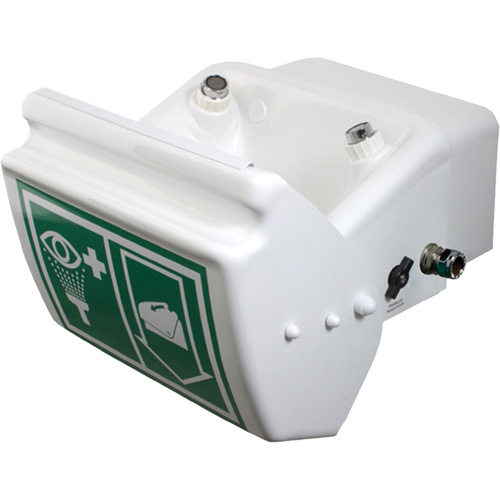 Douche oculaire/faciale, Installation Montage mural, Bol Plastique Cam Industrial