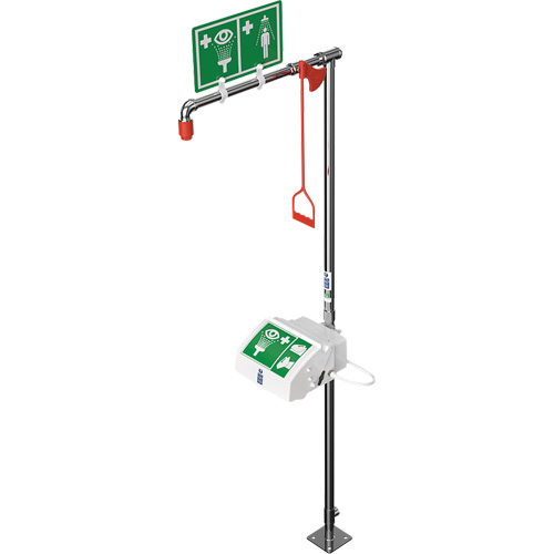Combination Shower with Closed ABS Bowl & Bottom Inlet, Pedestal Cam Industrial
