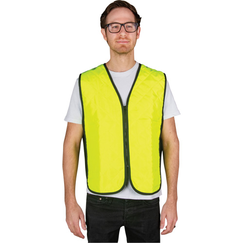 Veste refroidissante &agrave; &eacute;vaporation, Moyen, Jaune lime haute visibilit&eacute; Cam Industrial