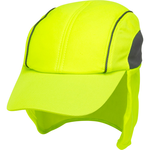 Cooling Hat with Neck Shade, Hi-Vis Lime Cam Industrial