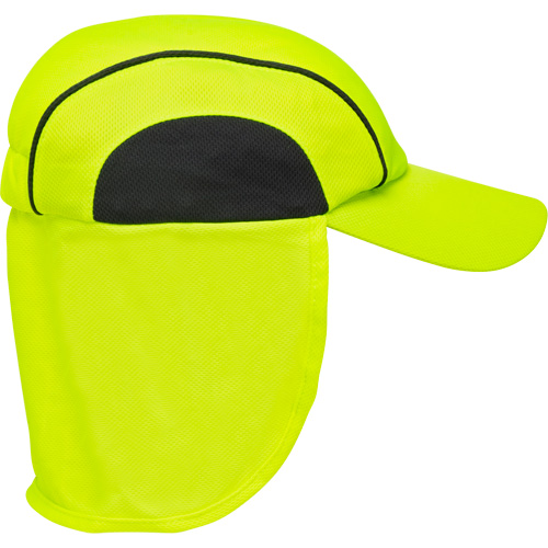 Cooling Hat with Neck Shade, Hi-Vis Lime Cam Industrial