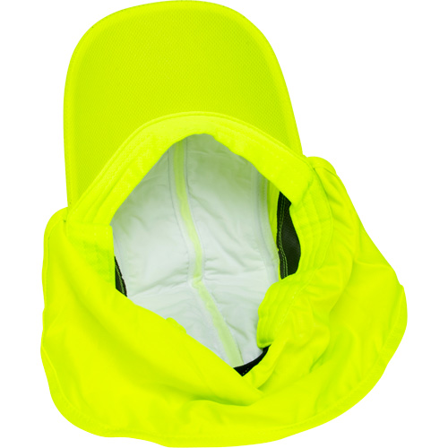 Cooling Hat with Neck Shade, Hi-Vis Lime Cam Industrial