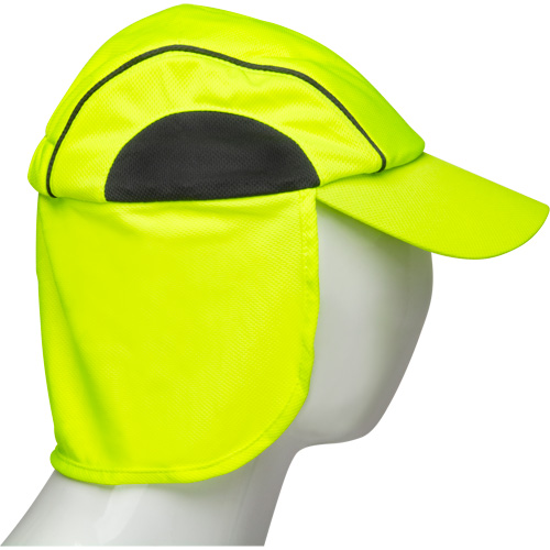 Cooling Hat with Neck Shade, Hi-Vis Lime Cam Industrial