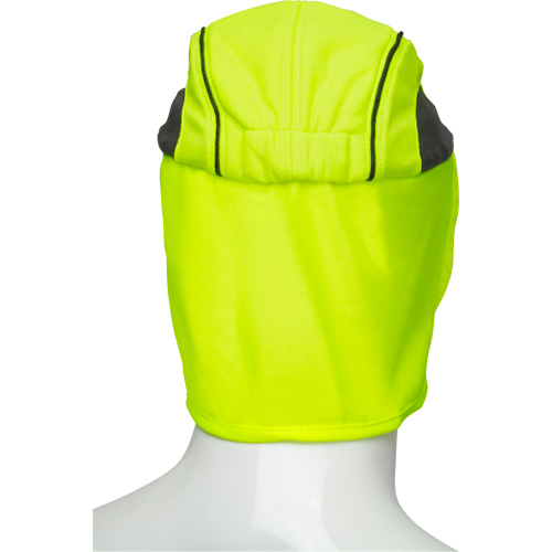 Cooling Hat with Neck Shade, Hi-Vis Lime Cam Industrial