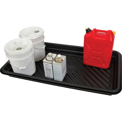 Spill Tray, 24" L x 48" W x 4.5" H, 24 US gal. Spill Capacity Cam Industrial
