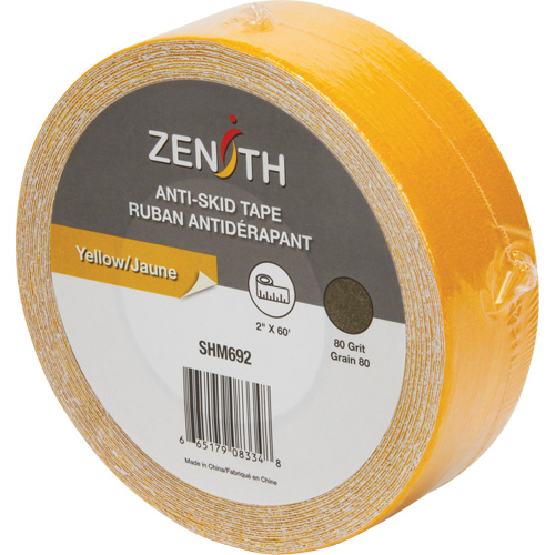 Anti-Skid Tape, 2" x 60', Yellow Cam Industrial