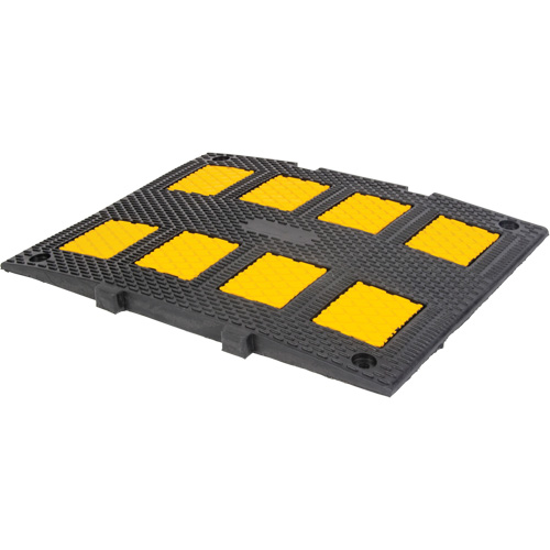Middle Speed Hump, Rubber, 3' L x 20" W x 2" H Cam Industrial