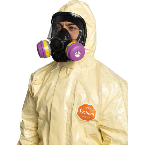 Tychem&reg; 6000 SFR Coverall, Size Small, Khaki Cam Industrial